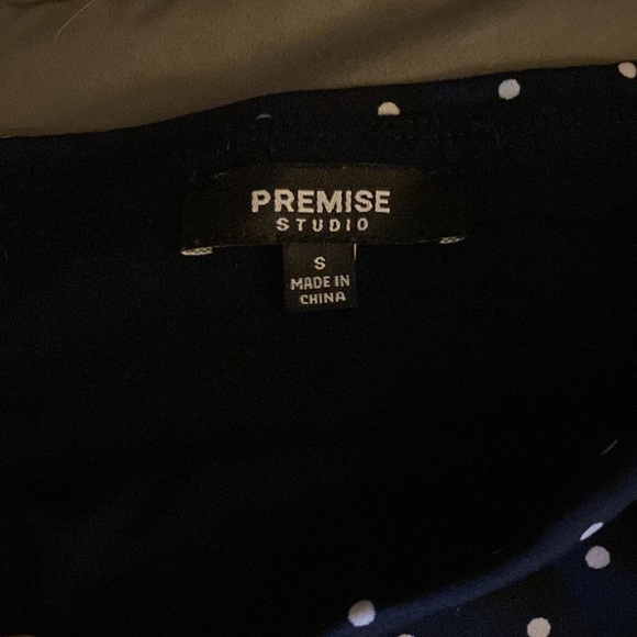 Women’s black and white polka dot pencil skirt size small - Picture 3 of 5